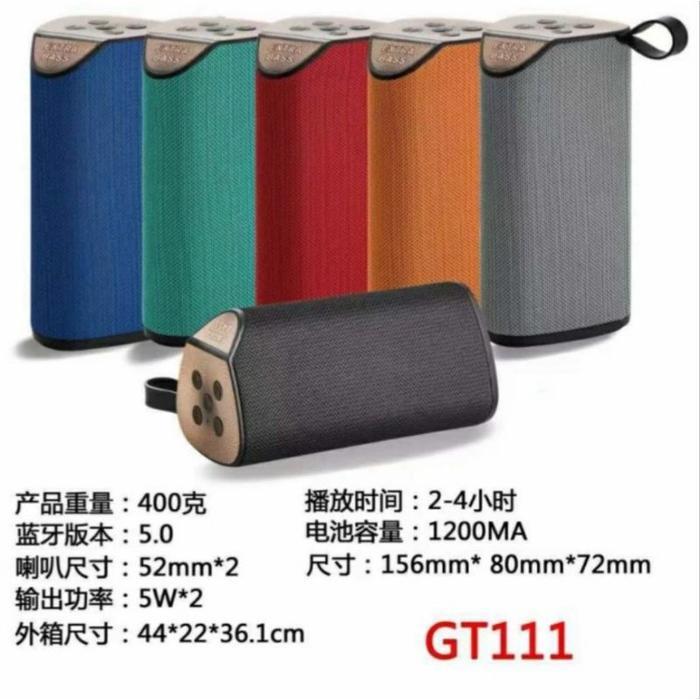 Speaker Wirereless Bluetooth GT111