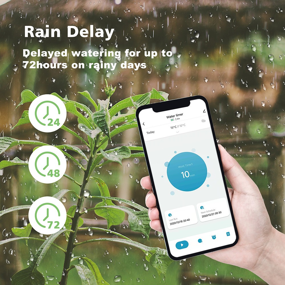 Smart Garden Watering Timer Wifi Automatic Drip Irrigation Controller Water Valve Garden Automatic