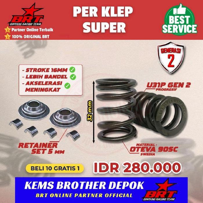 Perklep Brt Super Universal Gen 2 Oval Progresive Original Brt