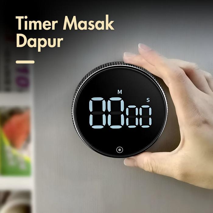 Timer Masak Dapur Digital Rotary Kitchen Countdown Kitchenware