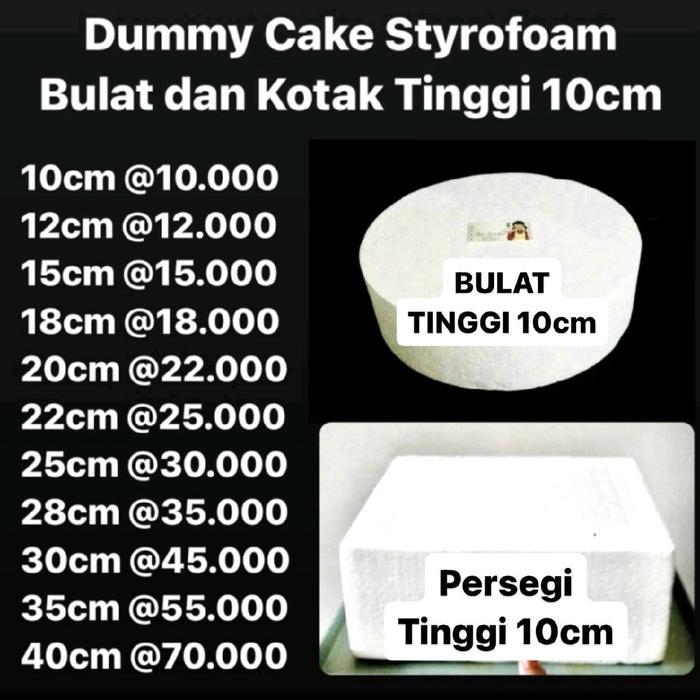 Dummy Cake 25Cm Tinggi 10Cm