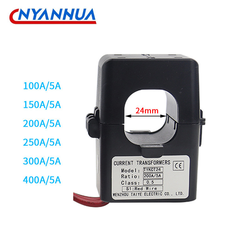 Split Core Current Transformer Kct24 Current Sensor 100A 200A 300A 400A Ct