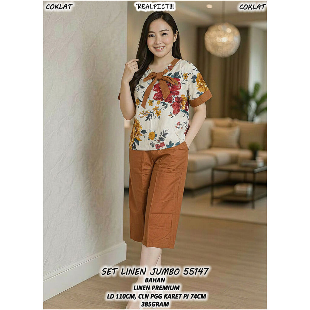 SET LINEN JUMBO 55147 (READY STOK)