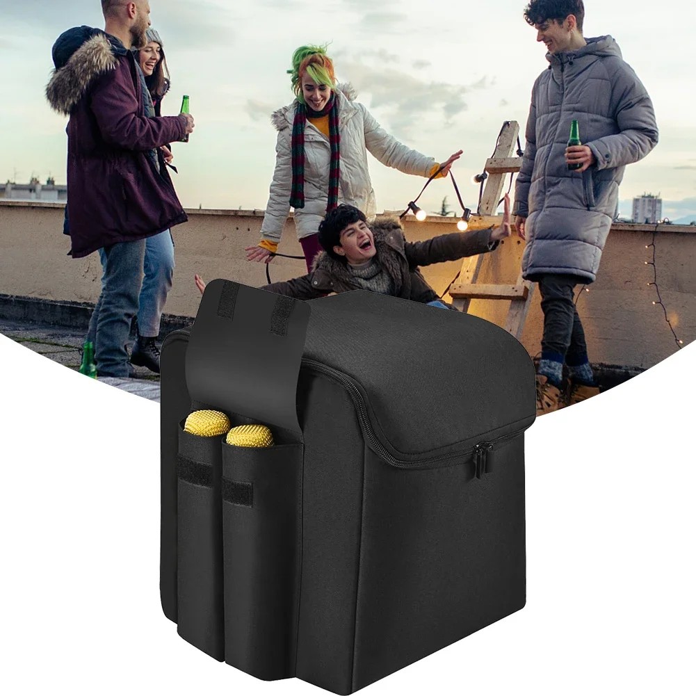 Large Capacity Carrying Box Adjustable Shoulder Strap Waterproof Speaker Case Multifunctional for