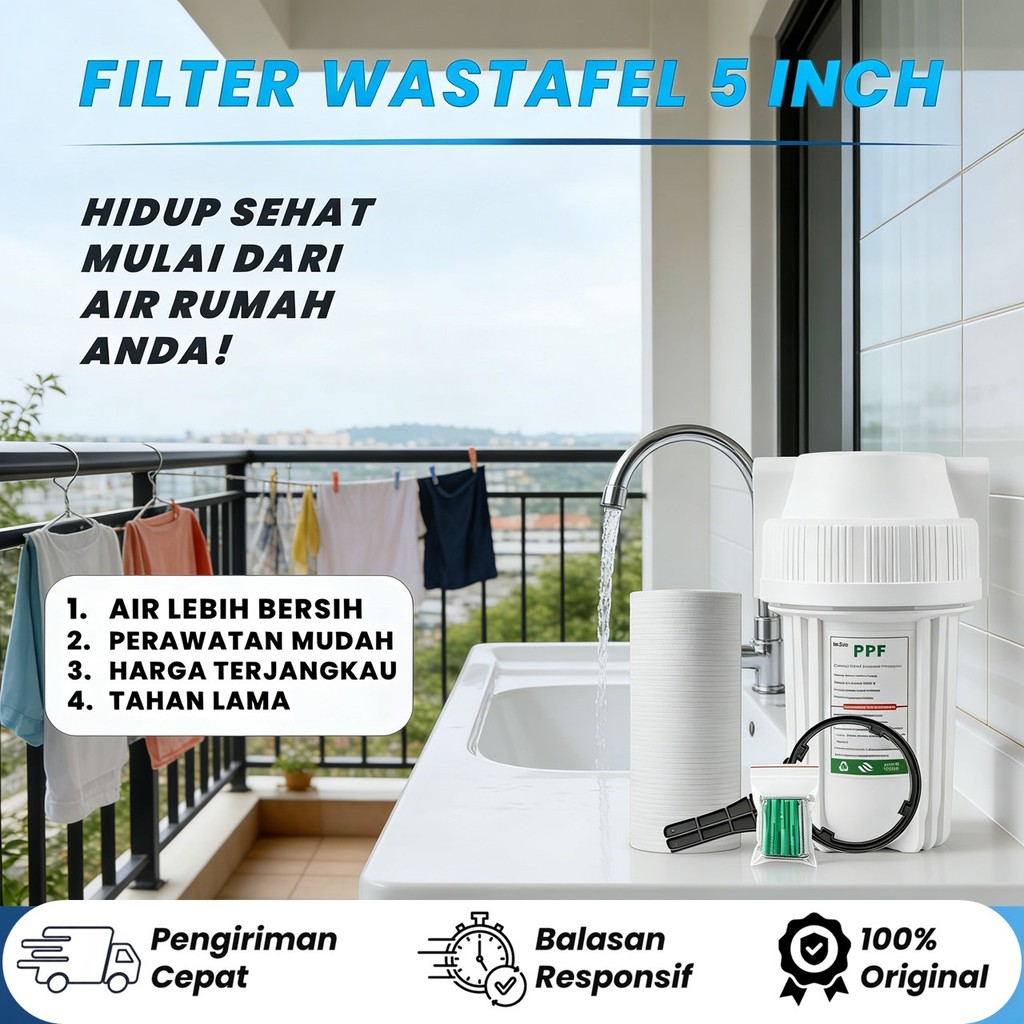 Housing Filter Air Clear 5" Der Doly