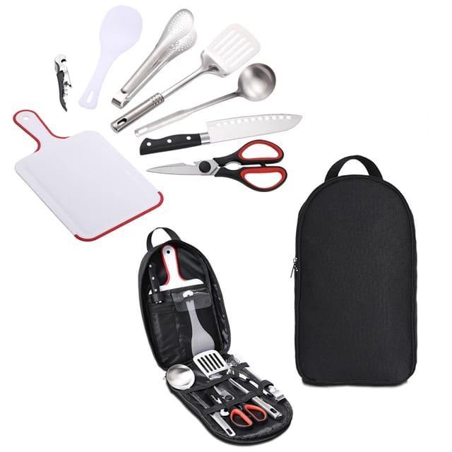 Bushman Cookware Set 9Pcs Peralatan Masak Camping Piknik Kitchenware