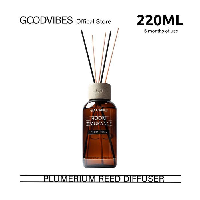 TERMURAH GoodVibes Plumerium Reed Diffuser 220ml READY STOCK