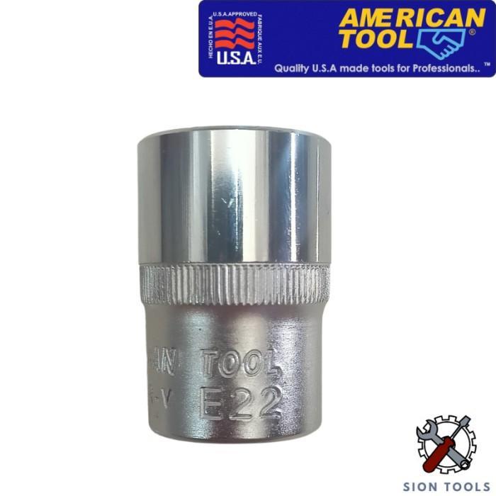 AMERICAN TOOL 1/2 INCH STAR SOCKET E22 / TORX SOCKET / SOCK BINTANG