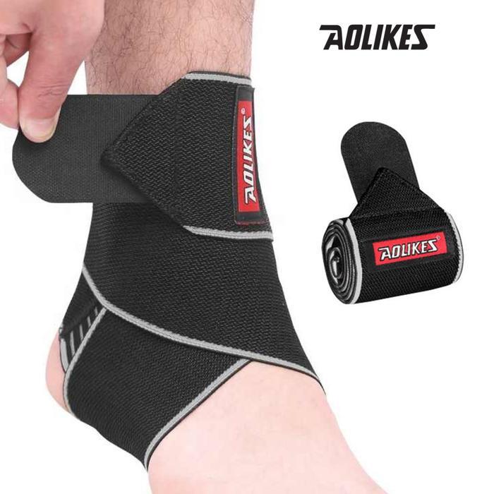 Aolikes 1527 Adjustable Ankle Support Guard Brace Protector GREY