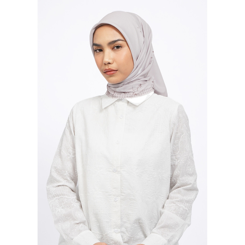 Executive Printed Scarf Beige