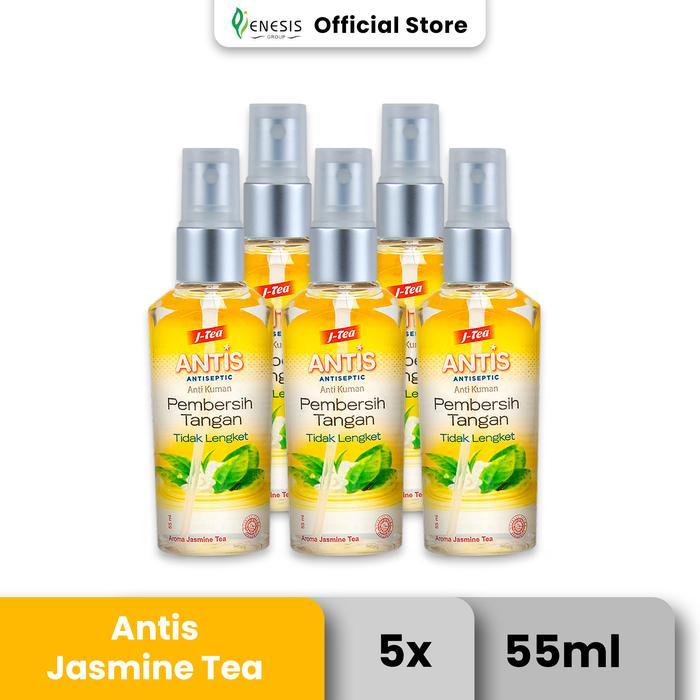 ANTIS HAND SANITIZER JASMINE TEA 5X55ML