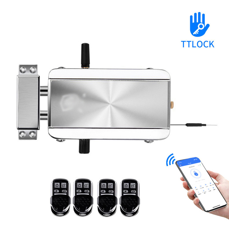 TTLock APP Remote Control Wireless Smart Electric Automatic Motor Lock Invisible Installation For