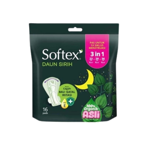 SOFTEX DAUN SIRIH 3IN1 16'S