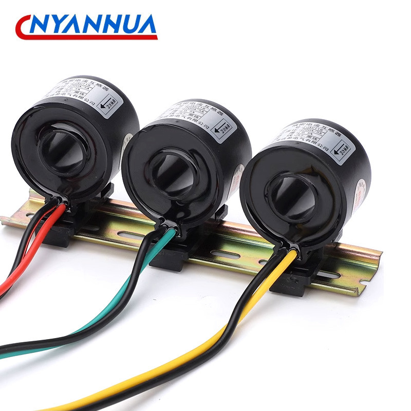 3Pcs Ature Precision Current Transformer Rail Type Electric Meter Three-Phase Waterproof 0.5 Class