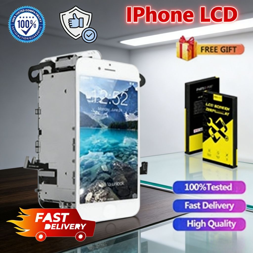 LCD Layar Sentuh iPhone 6 / 7 / 8 Plus Fullset
