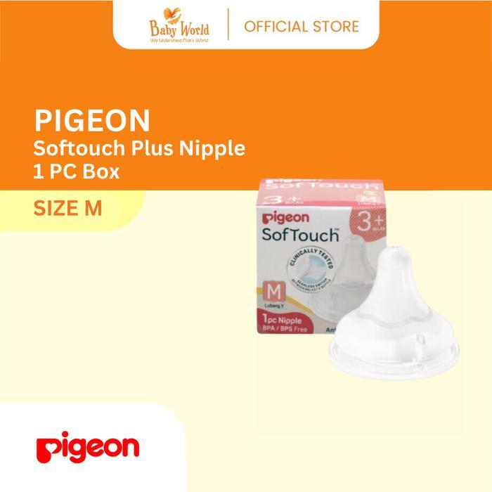 Pigeon Softouch Plus Nipple 1 Pcs Box M