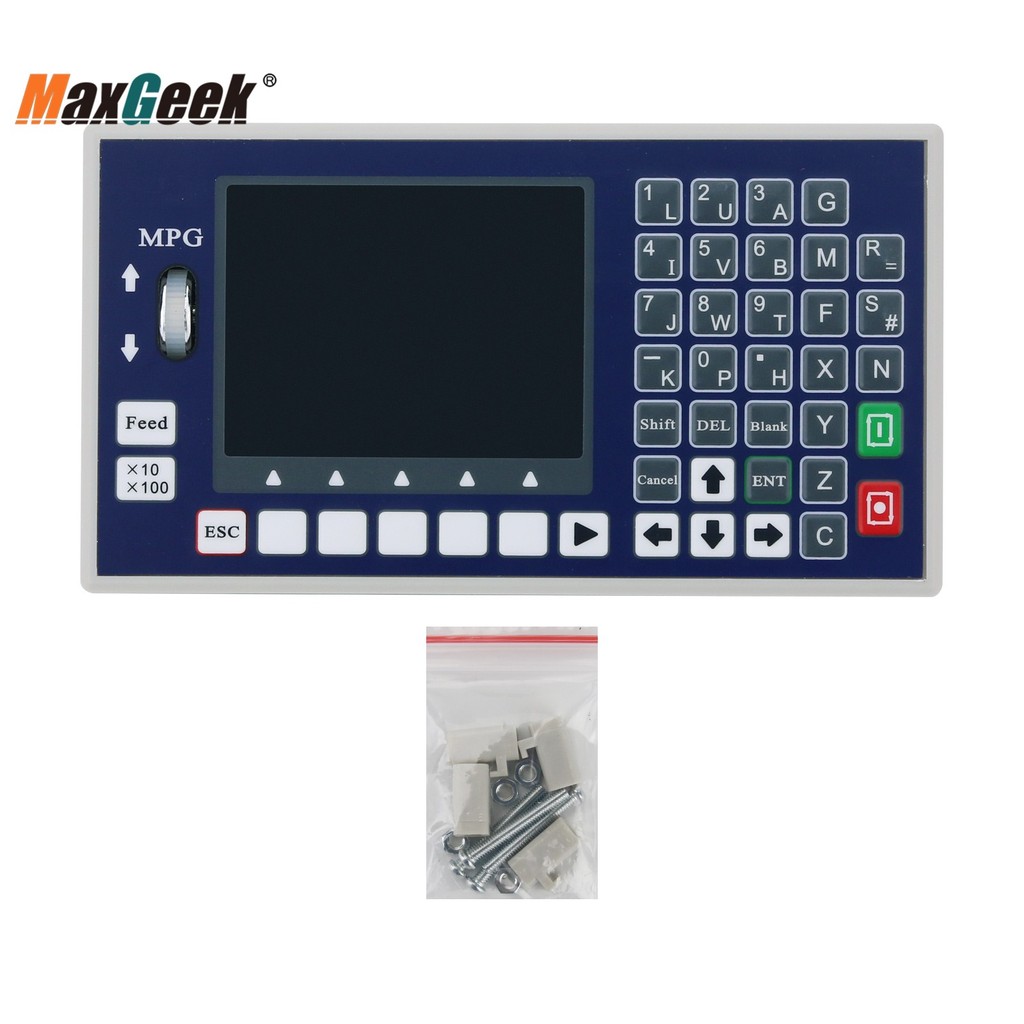 New Maxgeek TC55H 1/2/3/4  Axis CNC Controller System G Code Motion Controller WIth MPG For CNC Milling Machines