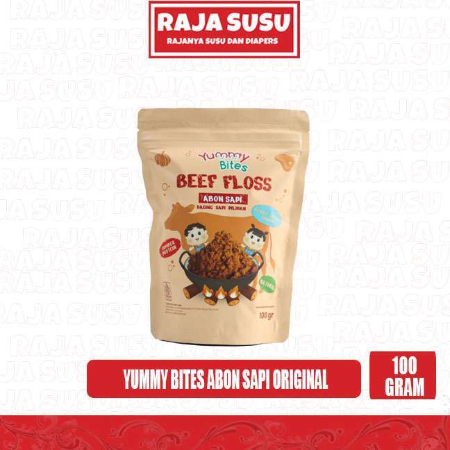 YUMMY BITES ABON SAPI ORIGINAL 100GR - RAJA SUSU