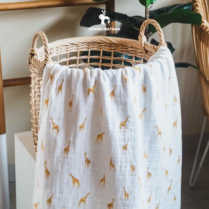 Ethan+Nathan Swaddle Blanket / Bedong Bayi Organic Pattern