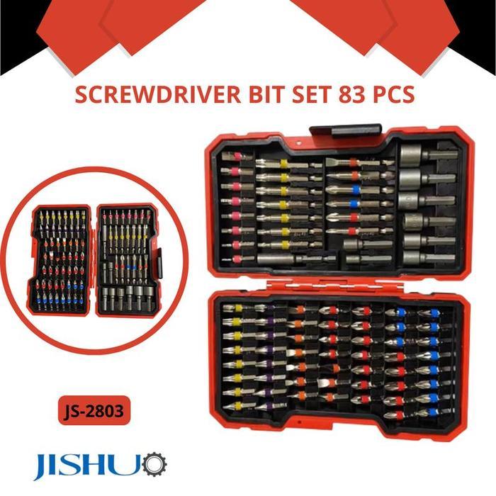 JISHUO [COD] SCREWDRIVER BIT SET 83PCS / MATA OBENG SET JS-2803