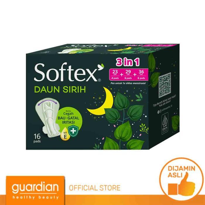 Softex Daun Sirih 3In1 16 Pcs