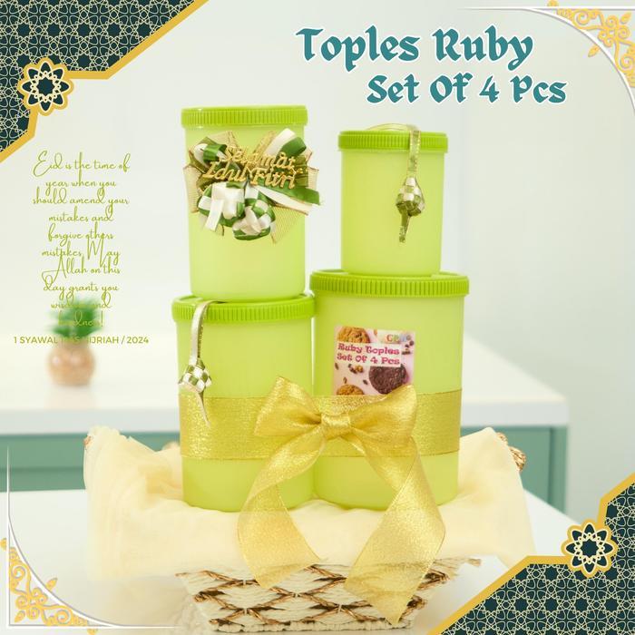 CPM TOPLES RUBY SET 4 UKURAN HIJAU