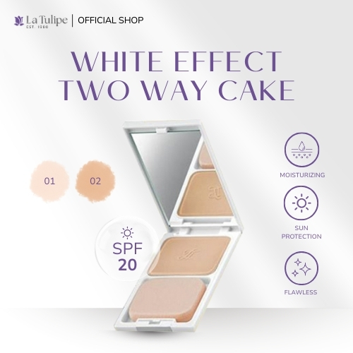 La Tulipe La Tulipe White Effect Two Way Cake